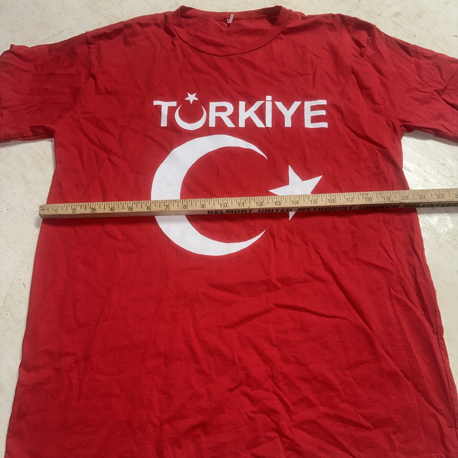 Turkey T-shirt Funny Türkiye Cumhuriyeti Turkish Turkiye Moon Flag T Shirt Red