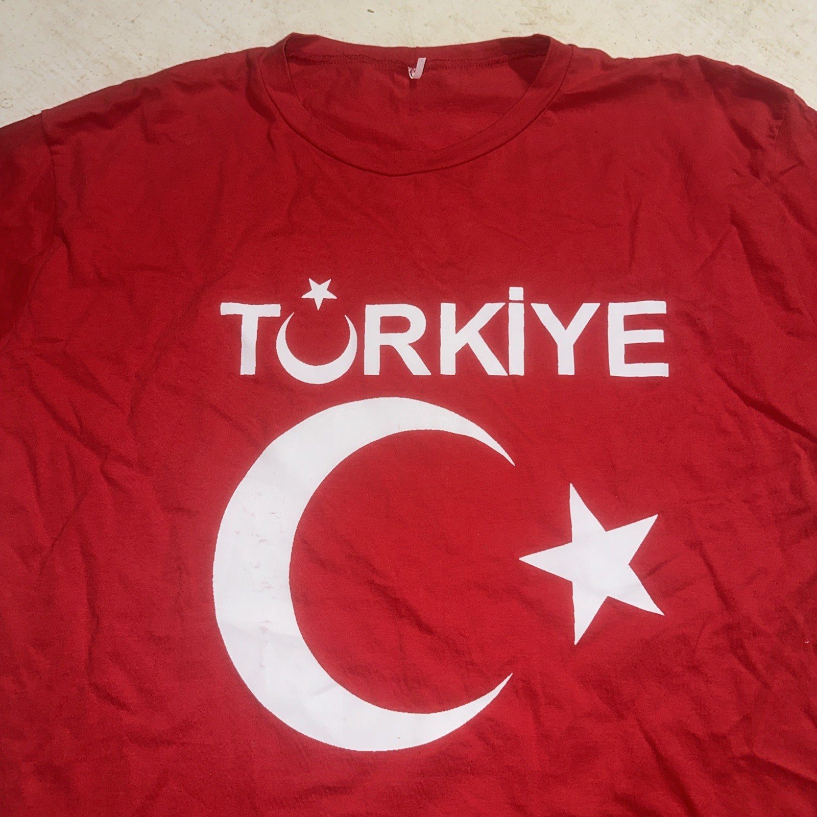 Turkey T-shirt Funny Türkiye Cumhuriyeti Turkish Turkiye Moon Flag T Shirt Red