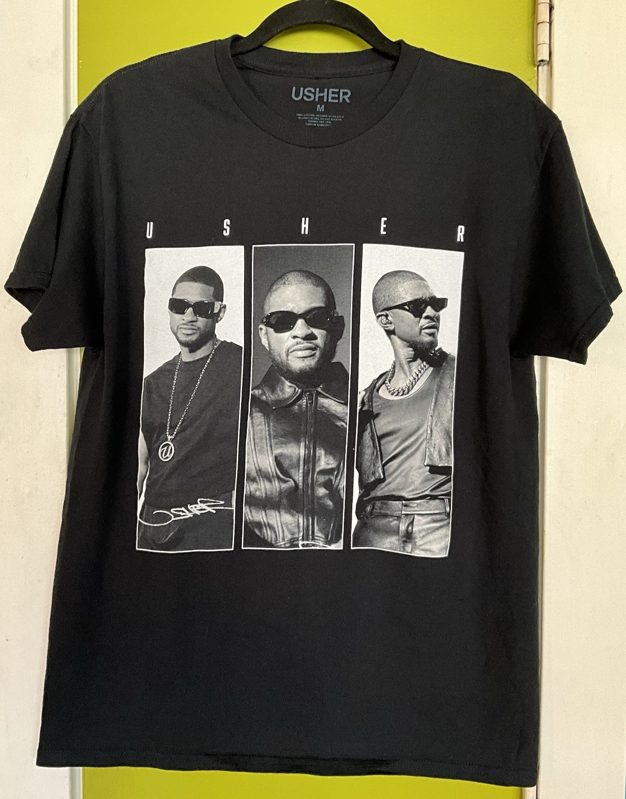 Usher Past Present Future Tour Concert T-Shirt 2024 Houston Tx Toyota Center SzM