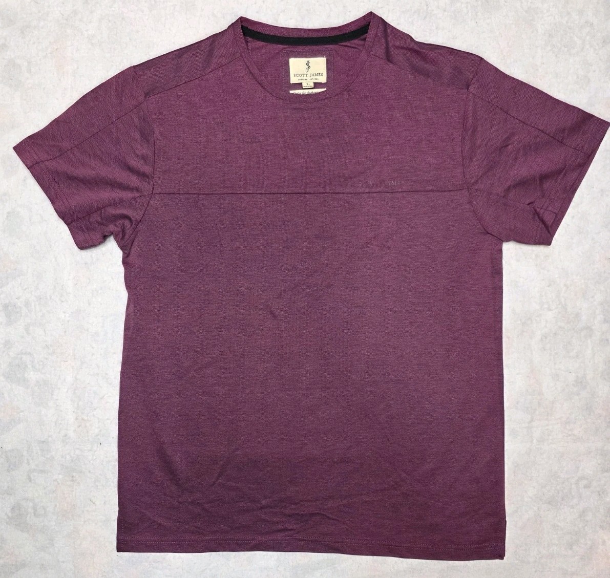 Scott James Short Sleeve Shirt Men’s Large SJTS-21172 Red/Violet