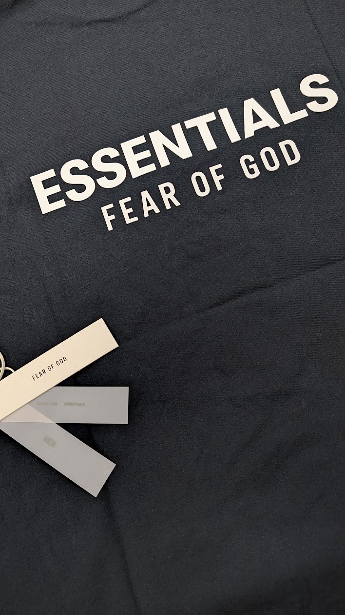 Fear of God Essentials Classic Tee ‘Jet Black’ M Size Oversized T-Shirt SS25