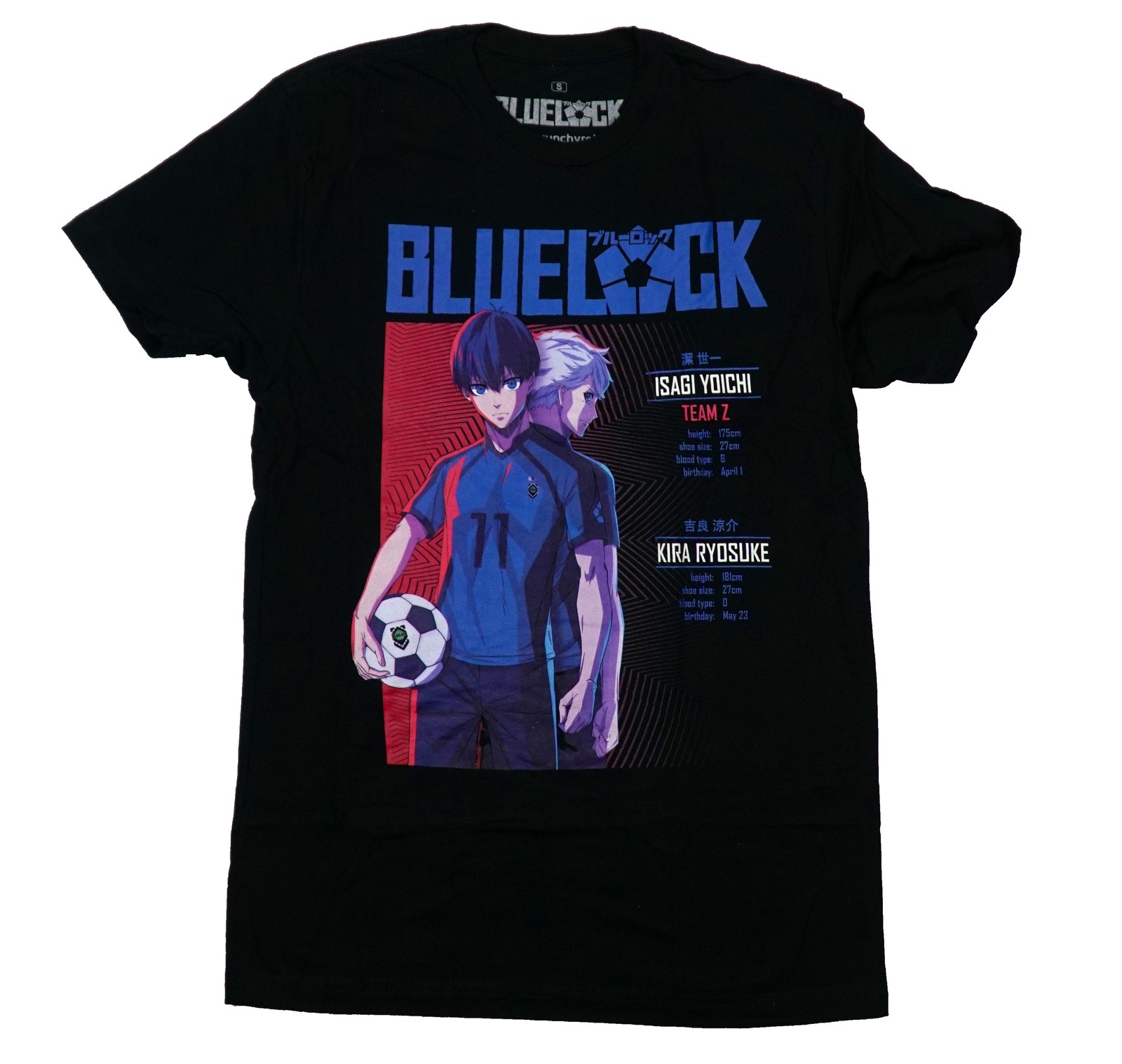 Blue Lock New Adult T-Shirt -Soccer Duo Isagi Yoichi & Kira Ryosuke