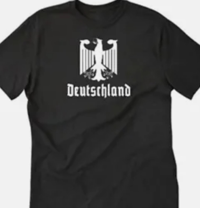 WW2 WWII German Eagle Deutsche Wehrmacht T shirt Tee Military biker