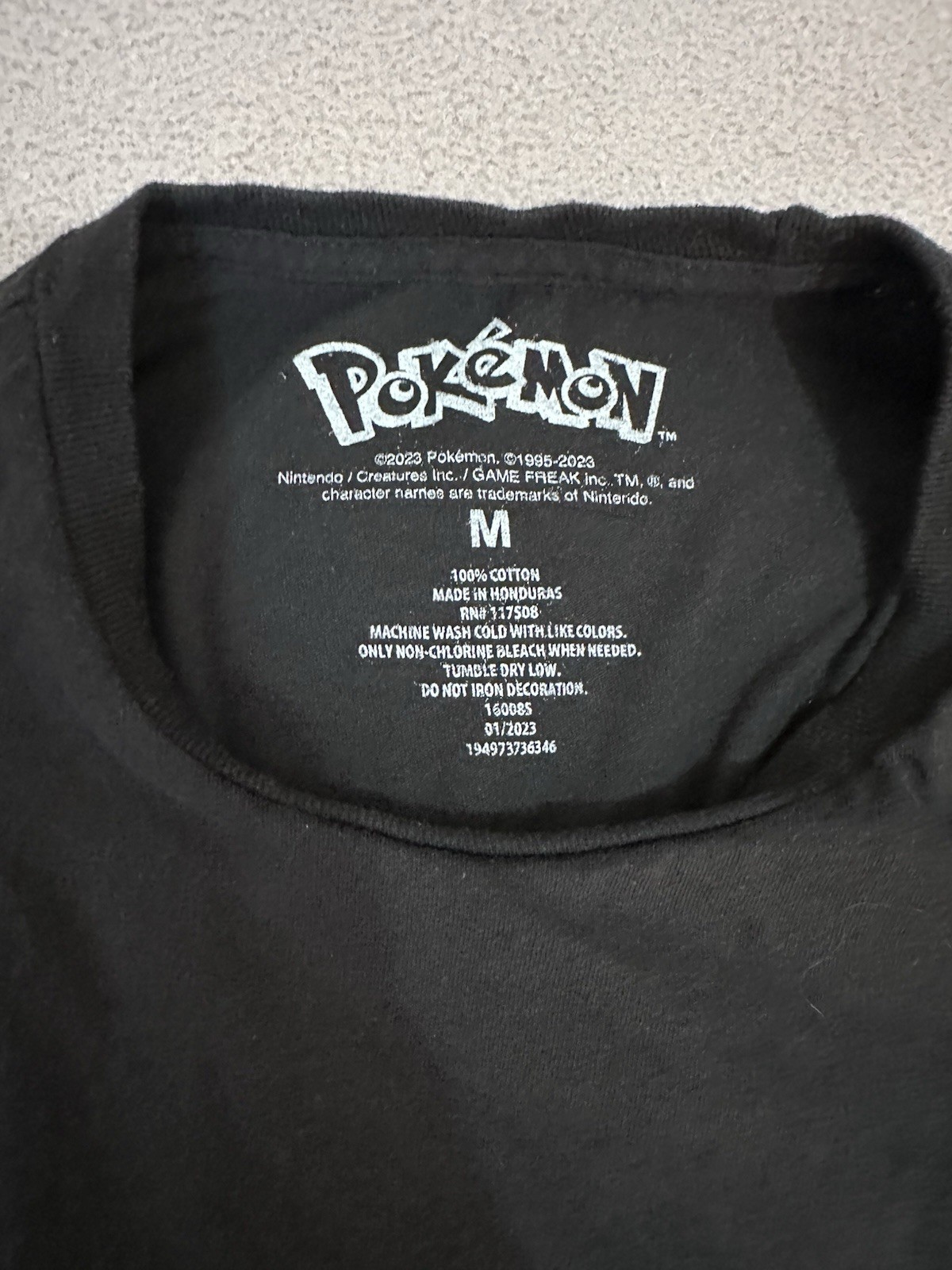 Pokemon Pikachu Gotta Catch Em All T-Shirt Black Unisex Size M Graphic Tee