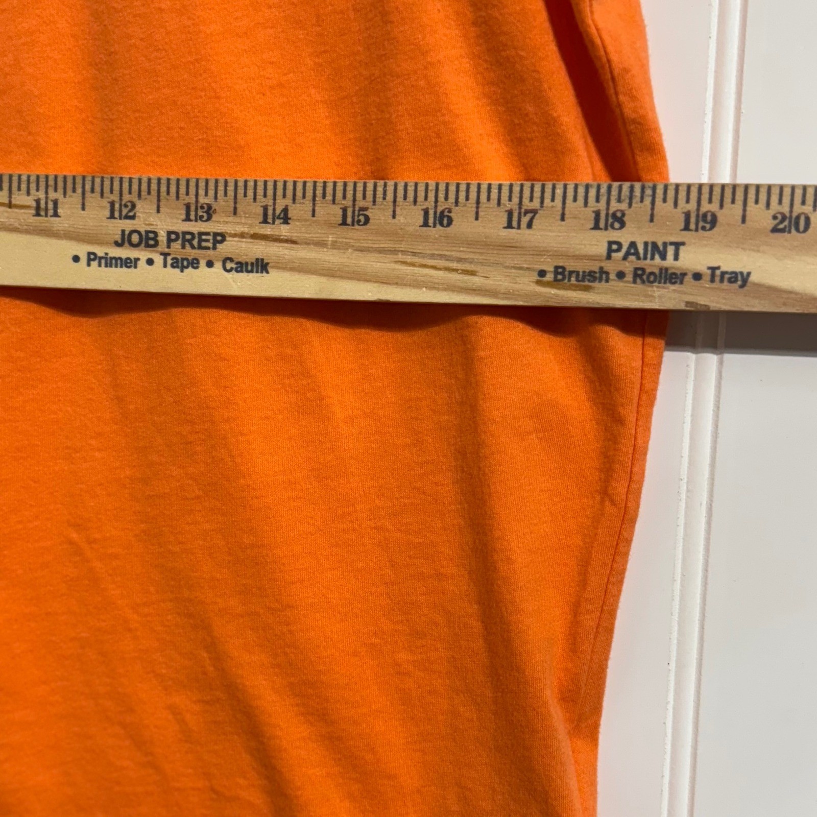 Hollister Orange V-Neck T-Shirt Icon Seagull Logo 100% Cotton Men’s Size Y2K