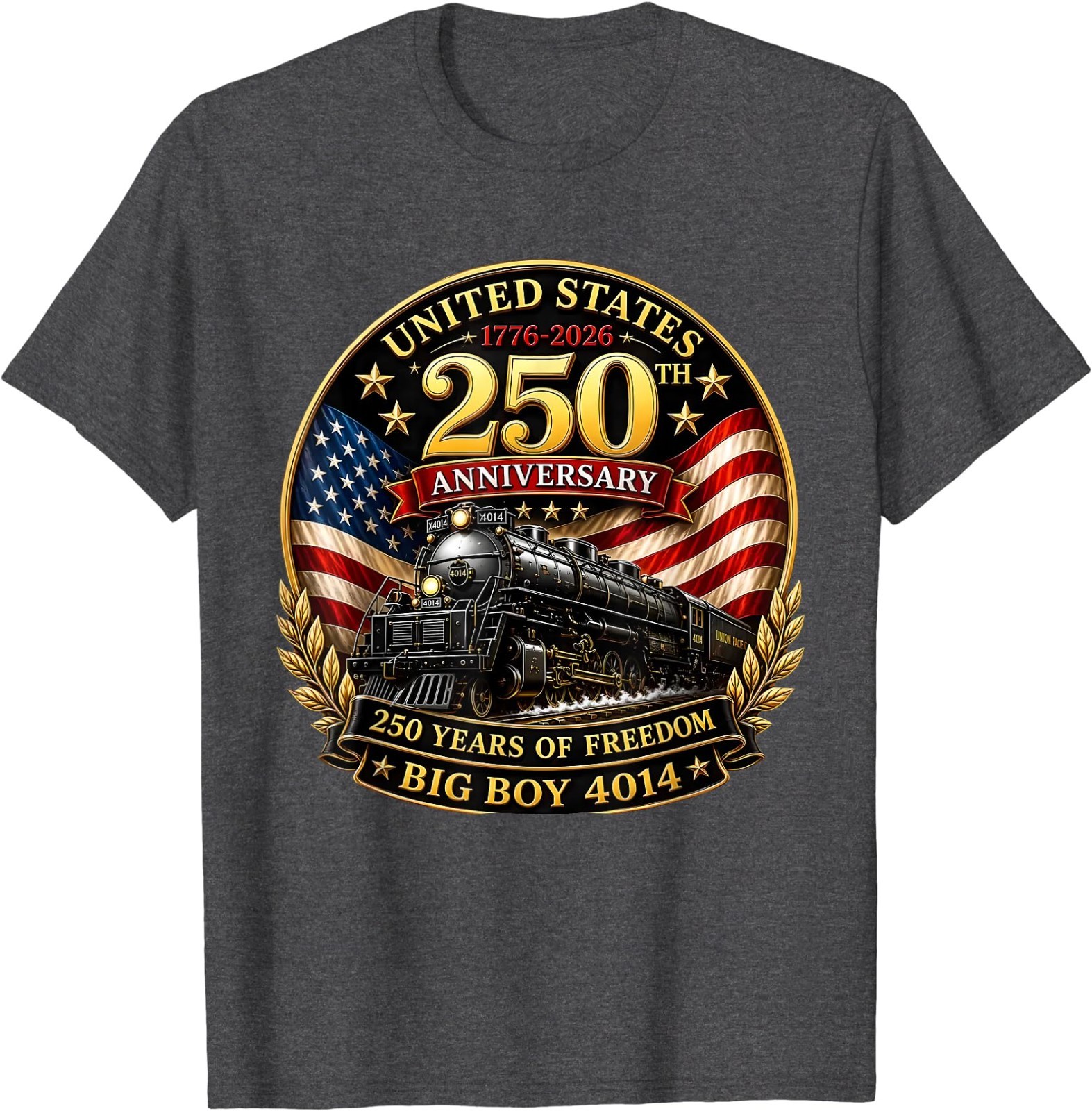 Big Boy 4014 Vintage 250 Steam Locomotive Railroad Train T-Shirt
