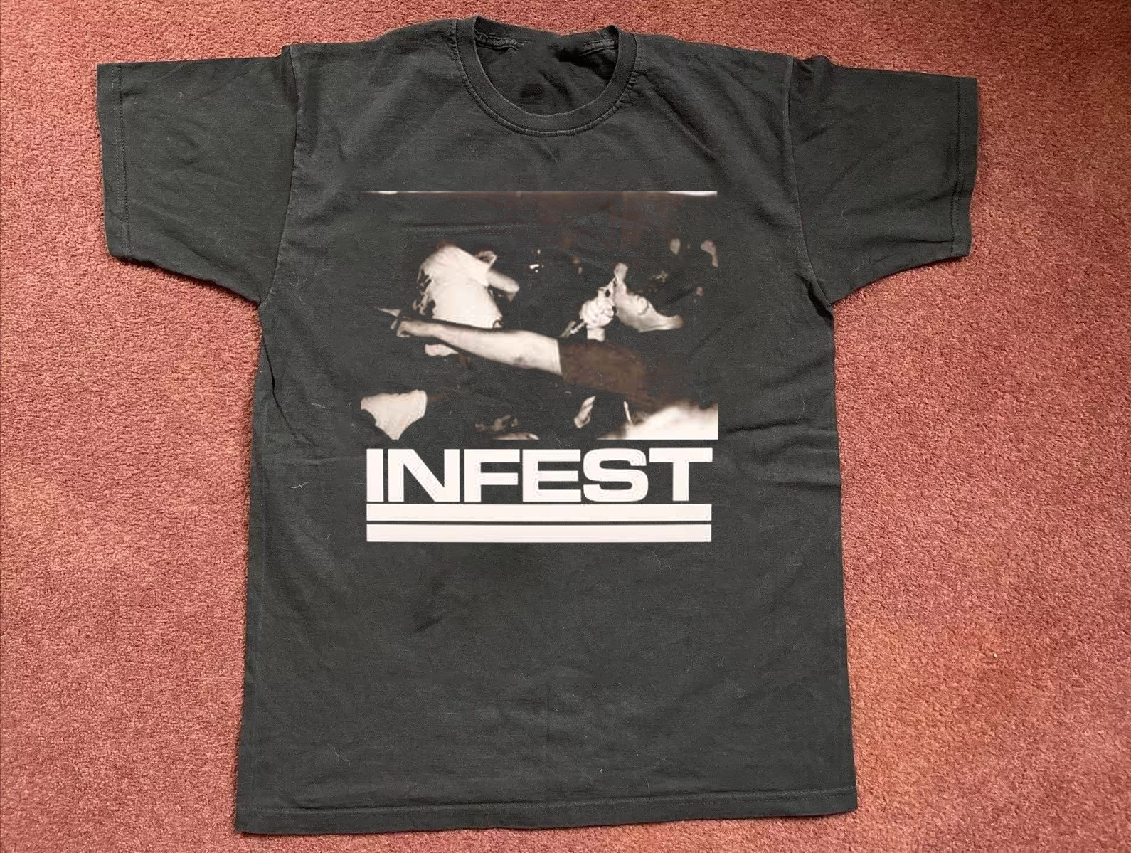 Infest band Black Cotton All size S-5XL Gift For Fans T-shirt HRB284