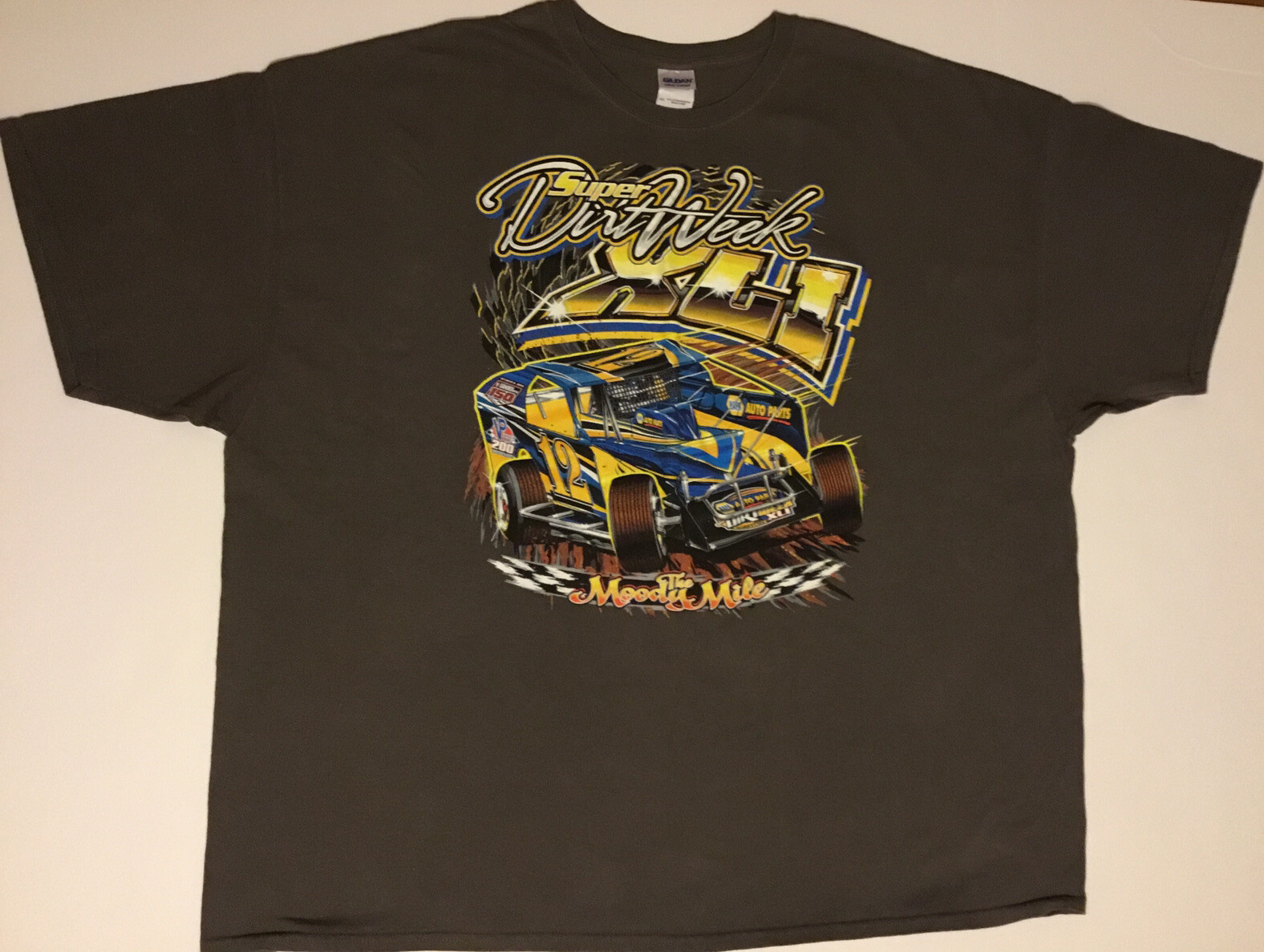 FORMULA 1 GILDAN Short Sleeve T-Shirt Sz 4XL Gray, Blue, Yellow