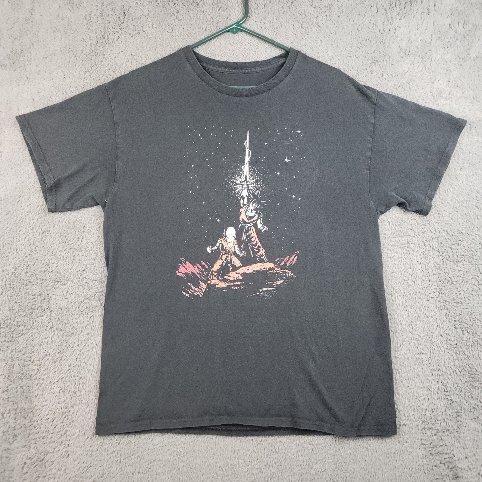 Dragon Ball Z T-Shirt Mens Large Goku Krillin Star Wars Graphic Anime Manga Tee