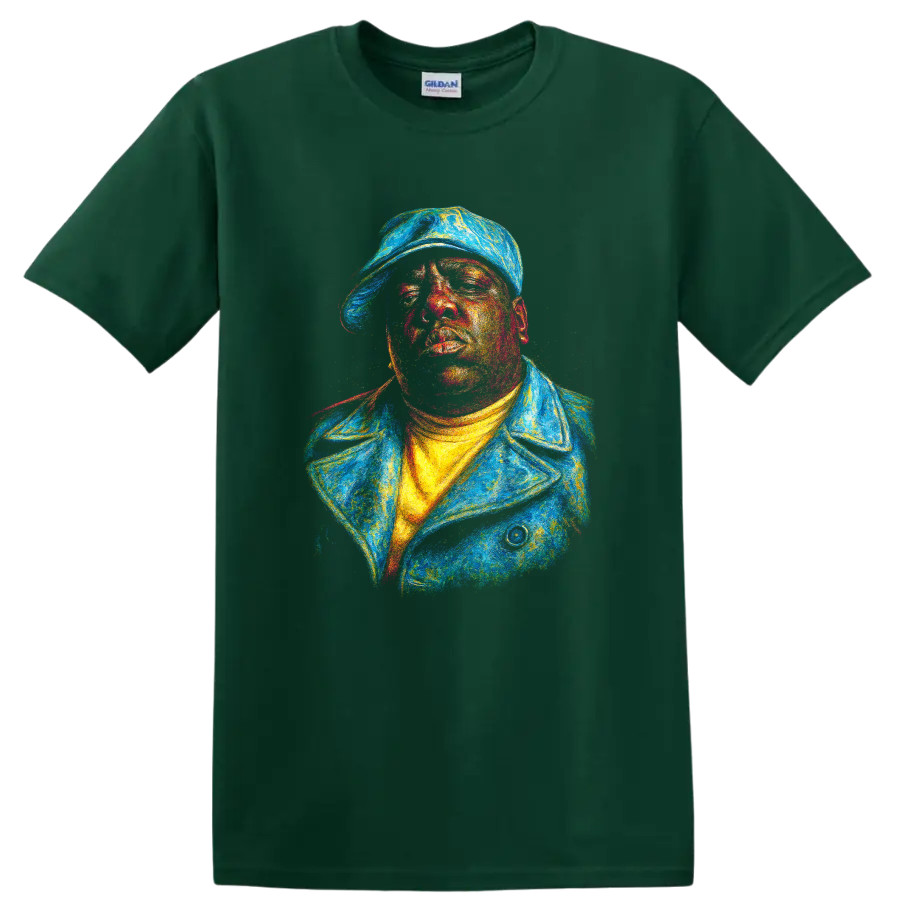 The Notorious Big Hip Hop Artist Portrait T Shirt Colorful Rap Tee