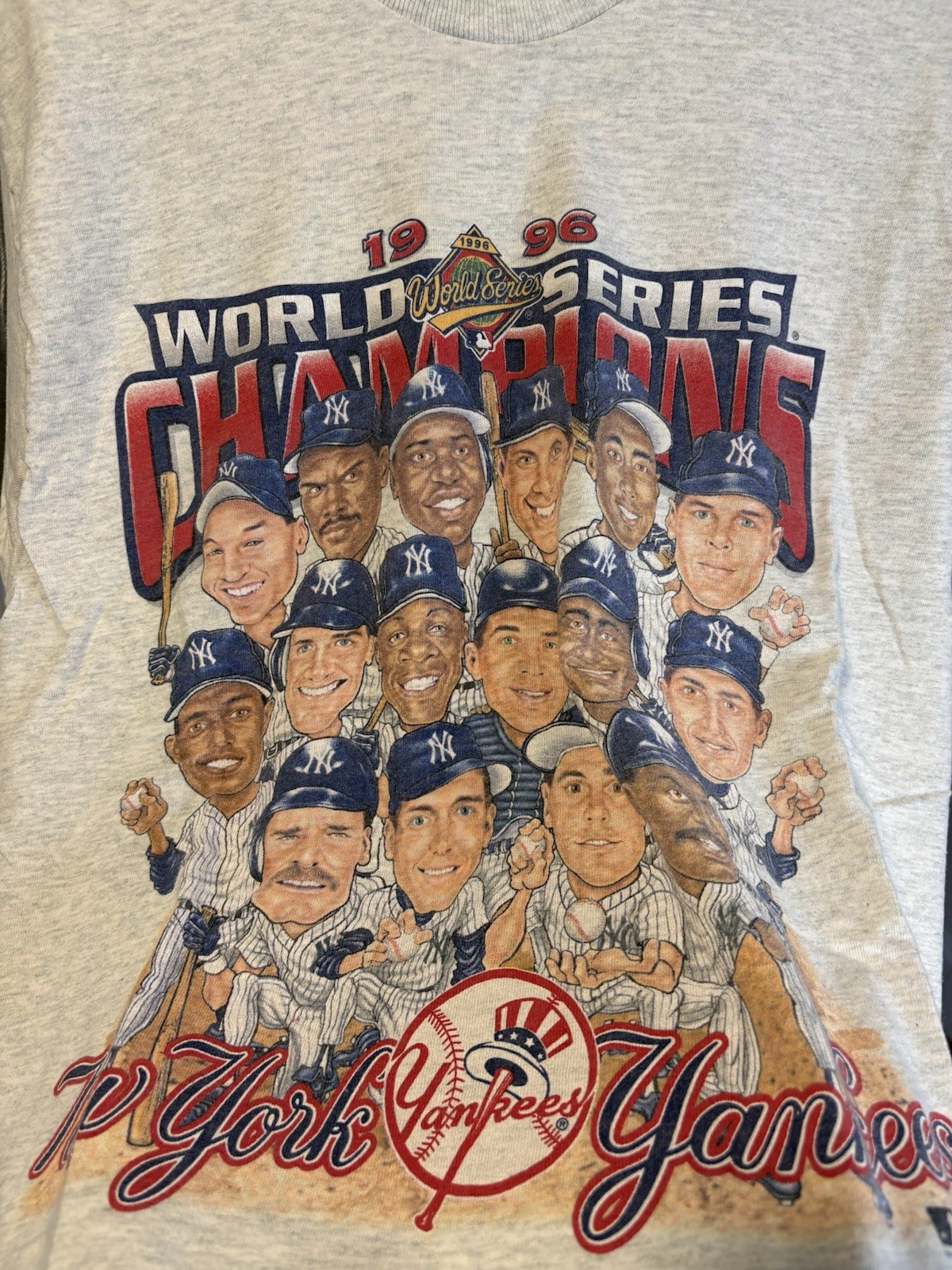 New York Yankees 1996 World Series Champs Caricature