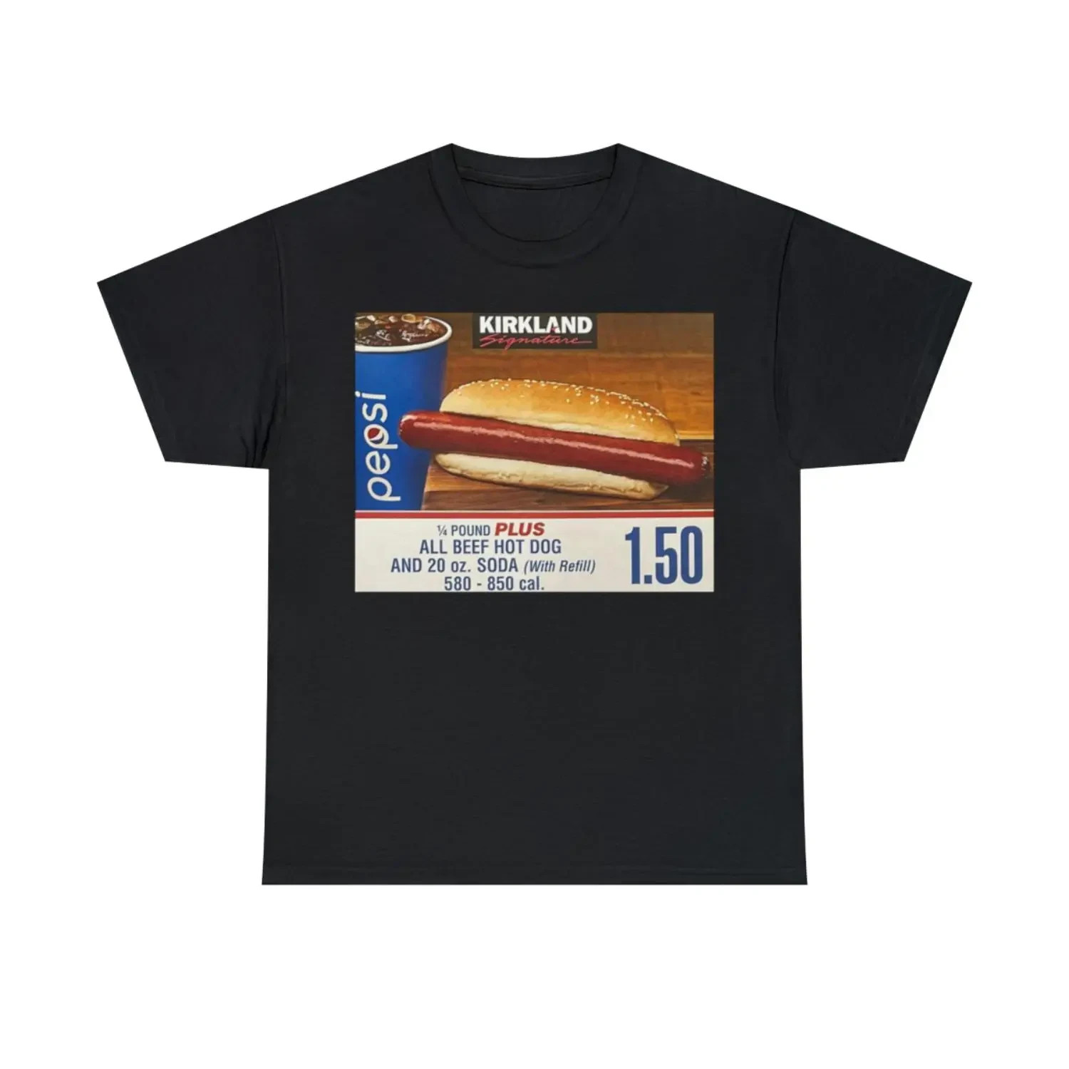 Affordable Costco Hot Dog Themed Mens T Shirt Casual Cotton Summer Tee