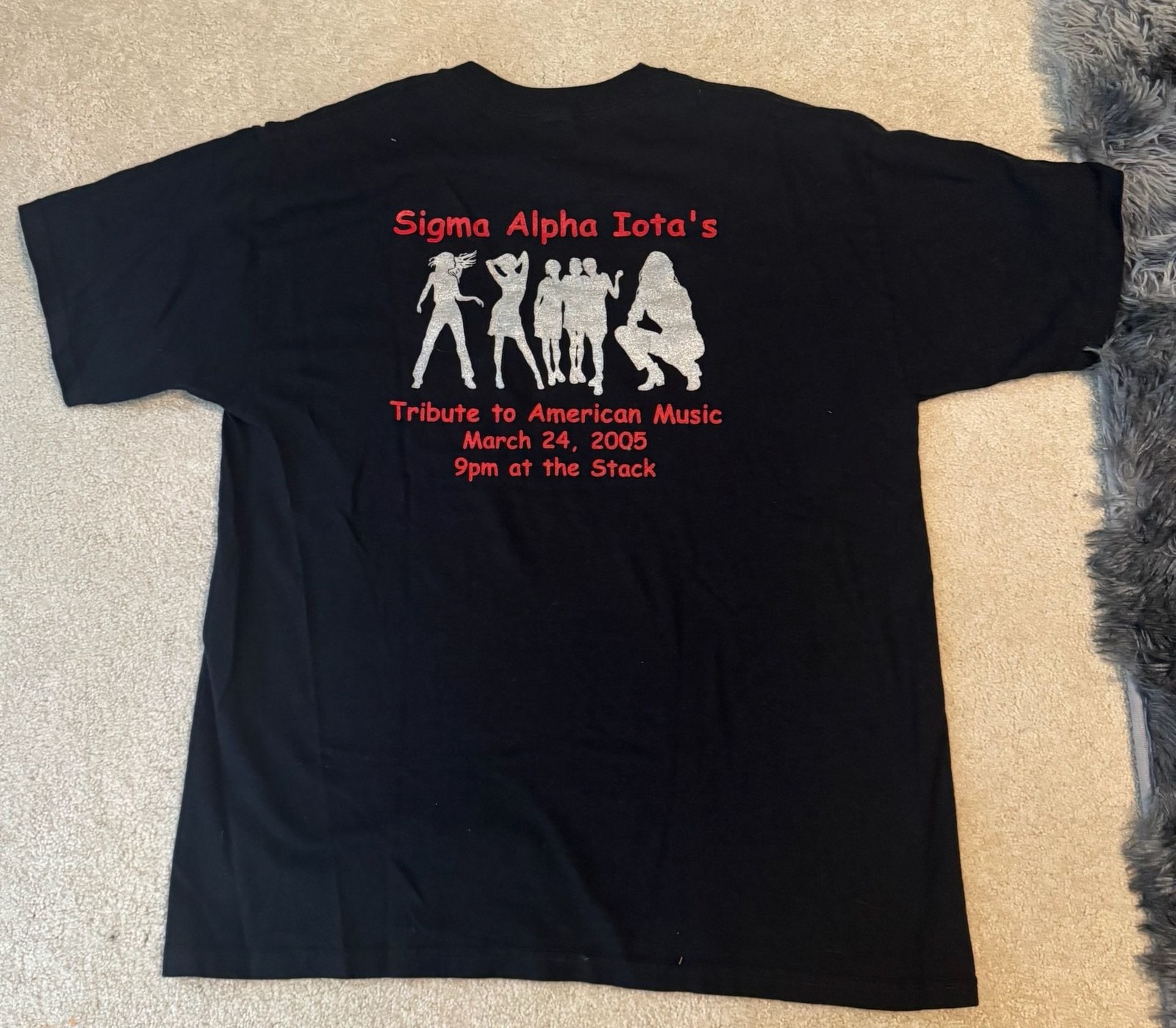 Jerzees Vintage AC/DC Sigma Alpha Iota Tribute to American Music 2005 T-Shirt