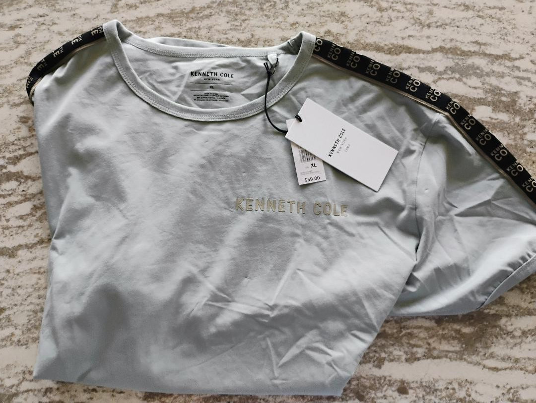 Kenneth Cole Performance Active Short Sleeve TShirt XLarge MINT FREE SHIPPING