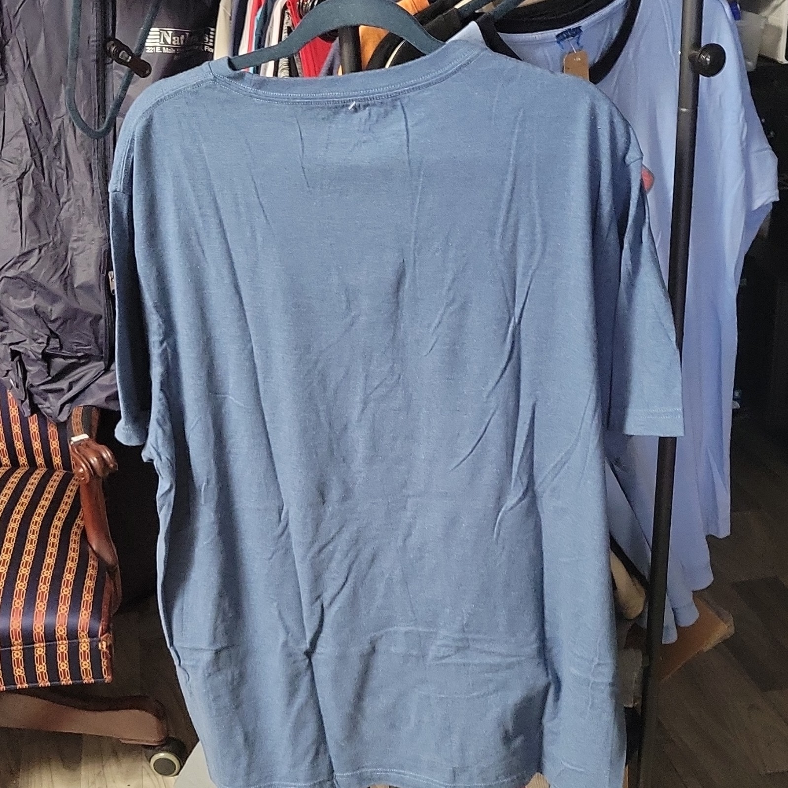 American Eagle Super Soft Men’s XXL Blue Standard Fit Logo Crew Neck Tee