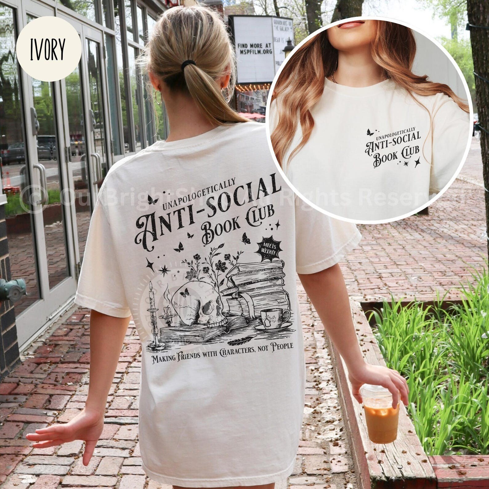 Anti-Social Book Club Comfort Colors Shirt Bookish Gift for Romance Readers