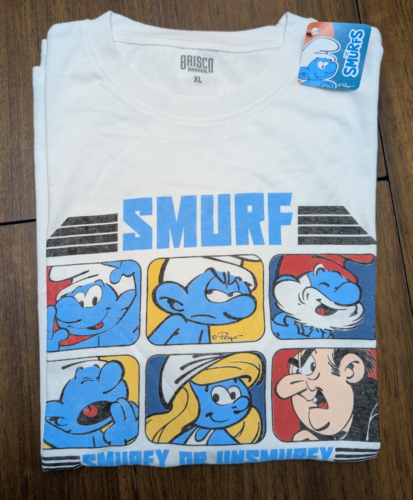 Brisco Brands Smurfy Or Unsmurfy T-Shirt Great Quality Men’s Size XL New