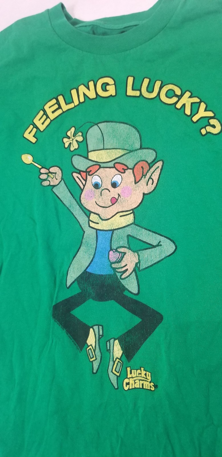 Lucky Leprechaun Green T-Shirt Size M Men’s Saint Patrick’s day