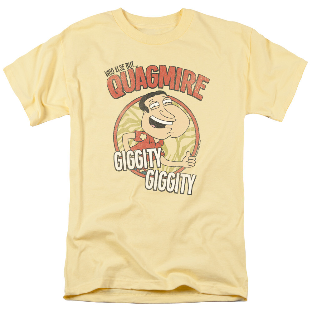 Family Guy Quagmire T Shirt Mens Licensed Cartoon Merch Giggity Giggity Banana