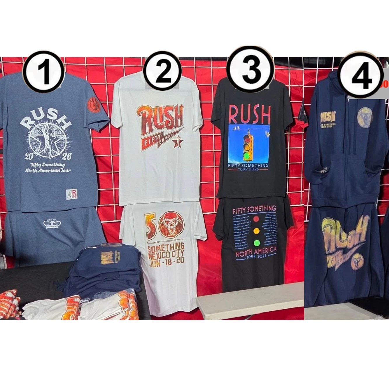 HOT!! Rush Tour Merch in Mexico City Jun 18th 2026 T-Shirt Or Hoodie Zip Reprint