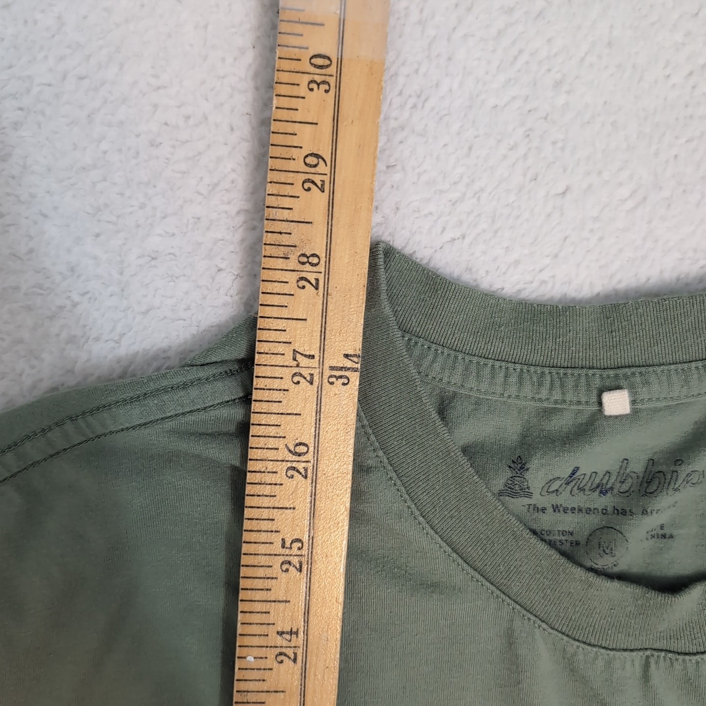 Chubbies Short Sleeve Pocket T Shirt Men’s M Green Win the Weekend