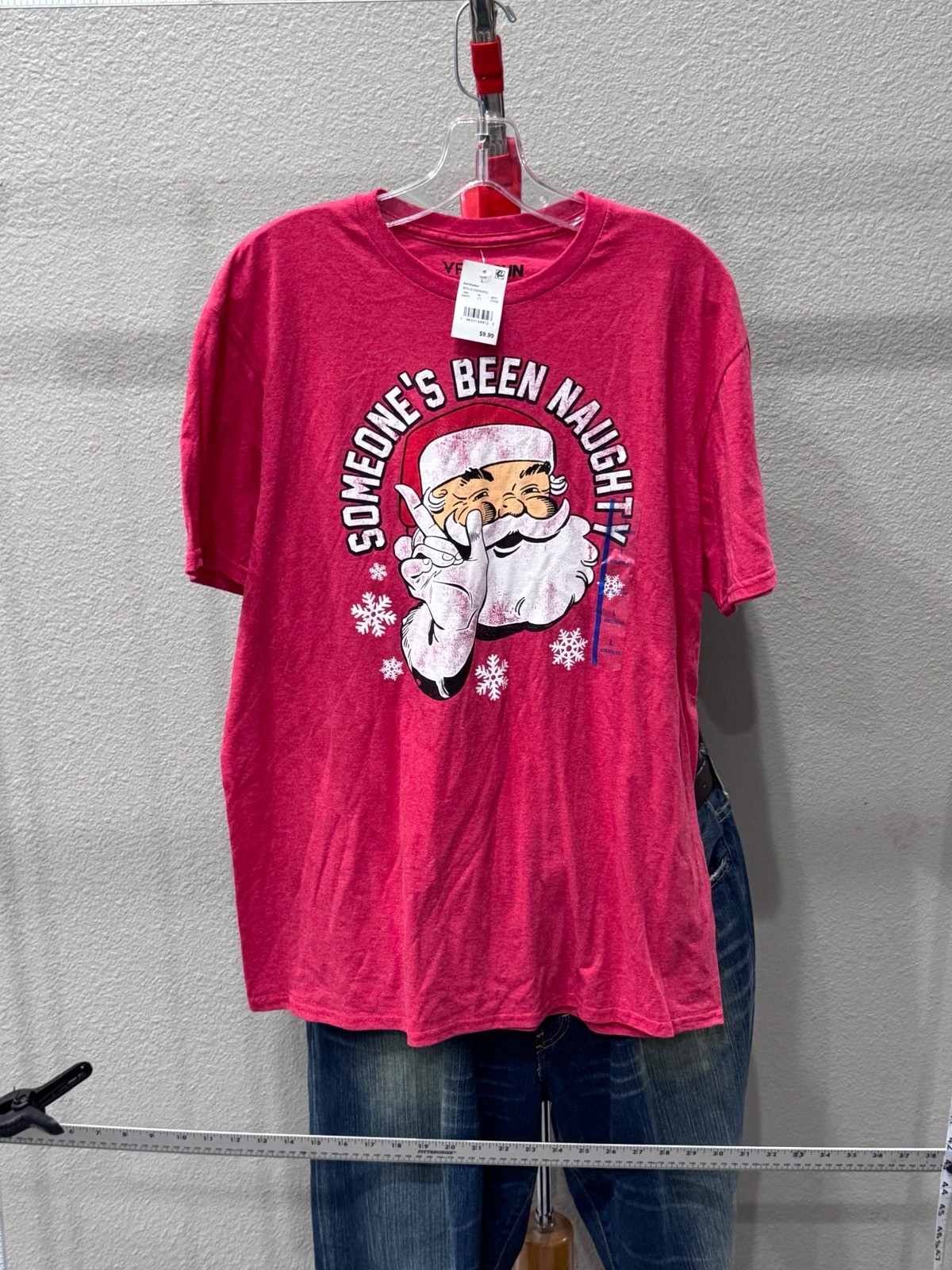 NWT Fifth Sun Santa Claus Someone Been Naughty TEE T SHIRT Large L