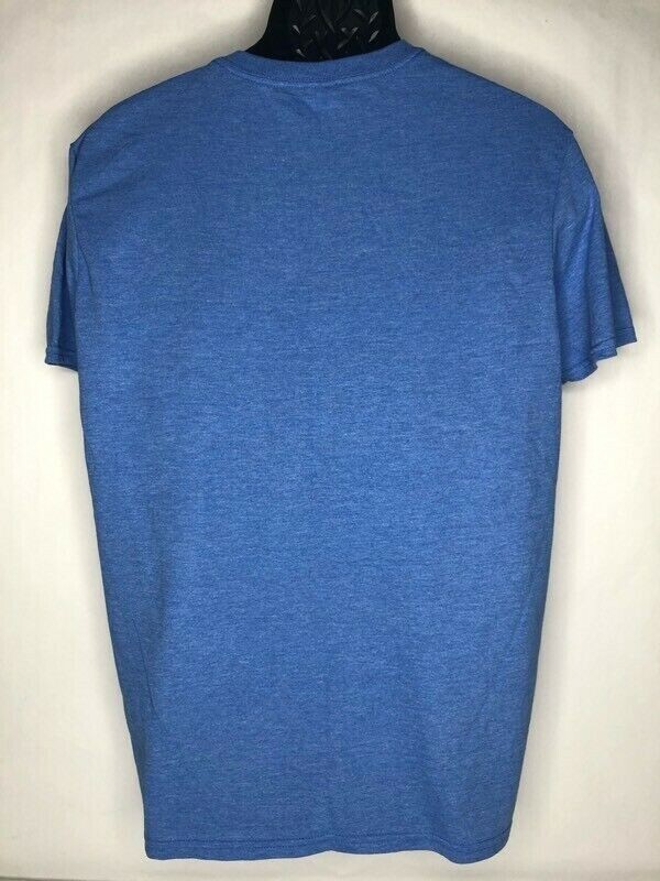 Bill & Ted Excellent Adventure Gildan Graphic T-Shirt Blue Crew Neck Tee Size L