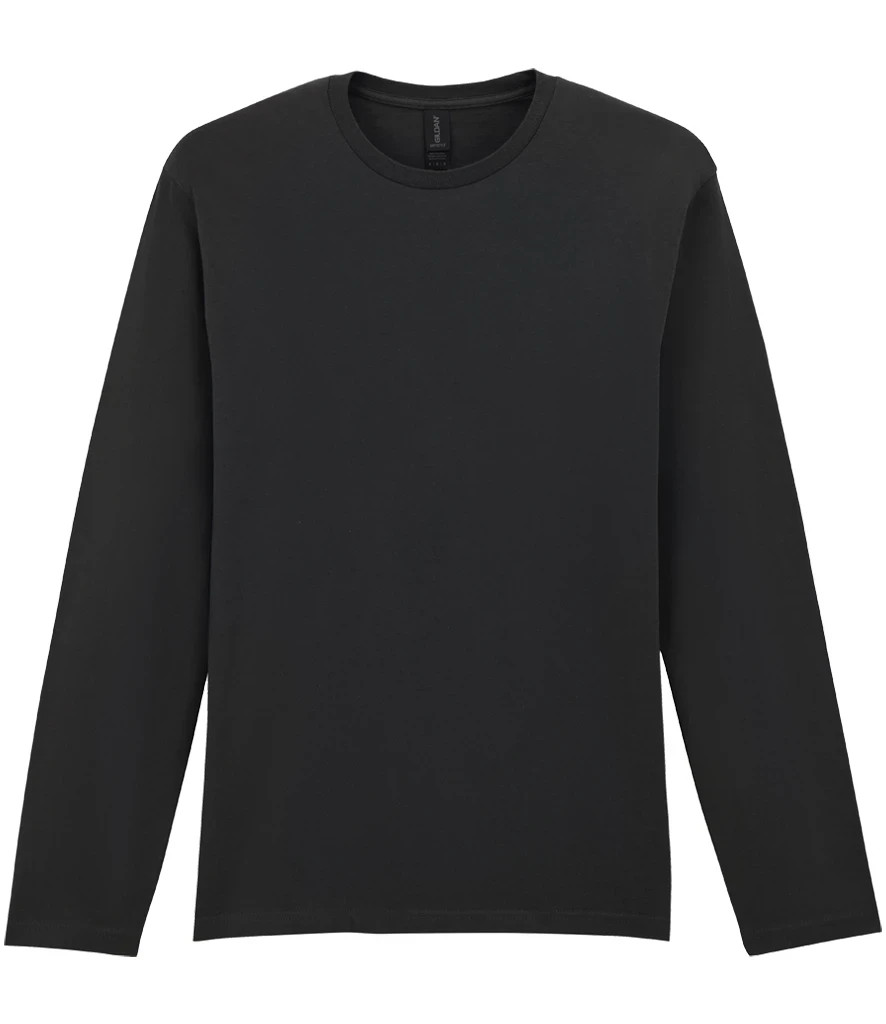 Cotton Long Sleeve Crew Neck Tee Gildan SoftStyle T-Shirt S-3XL