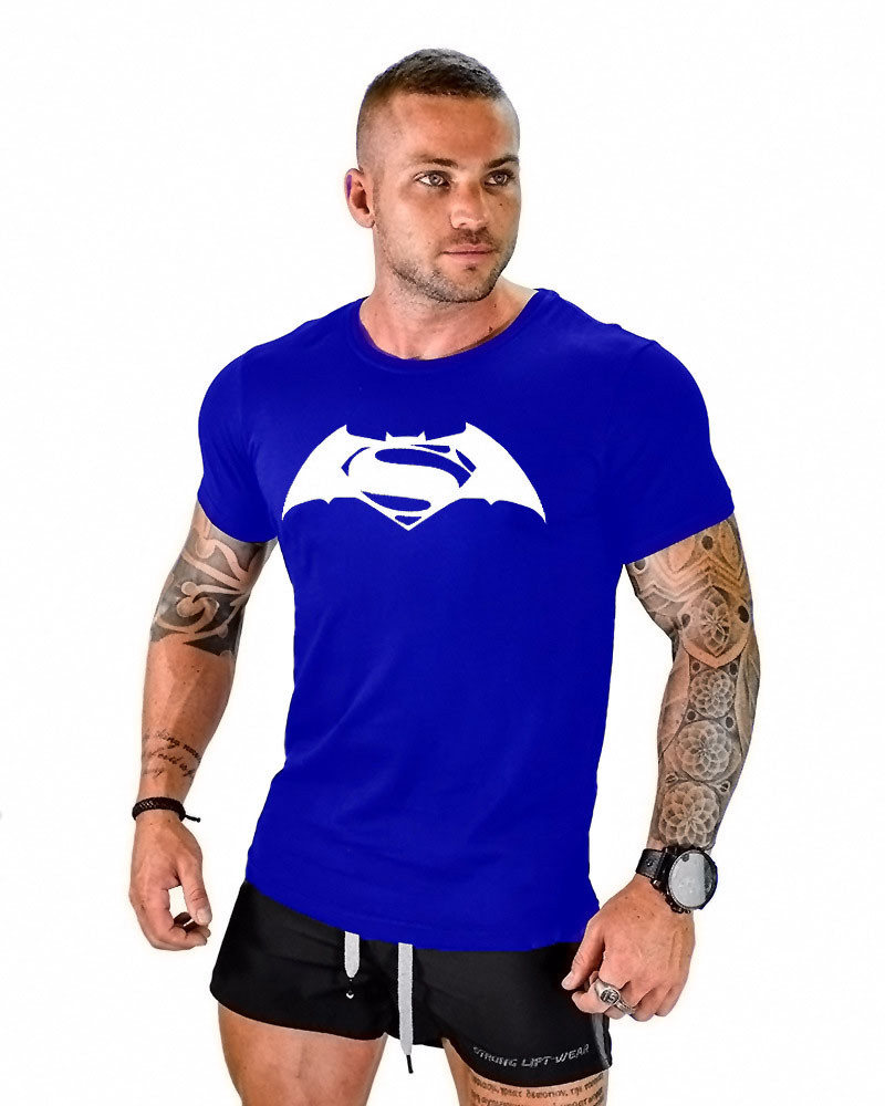 2018 Men Batman Fitness Muscle Bodybuilding Stringers Fitness T-shirt Tee Vest