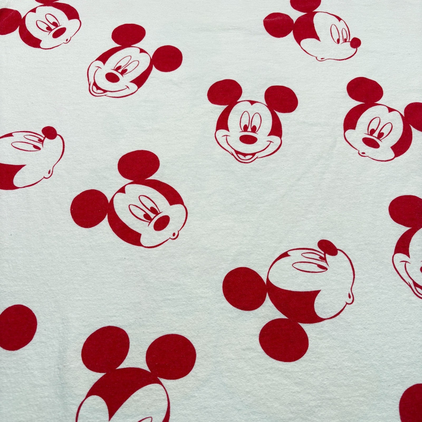 Vintage Mickey Unlimited T-Shirt Mens XL White All Over Print Cartoon DIsney