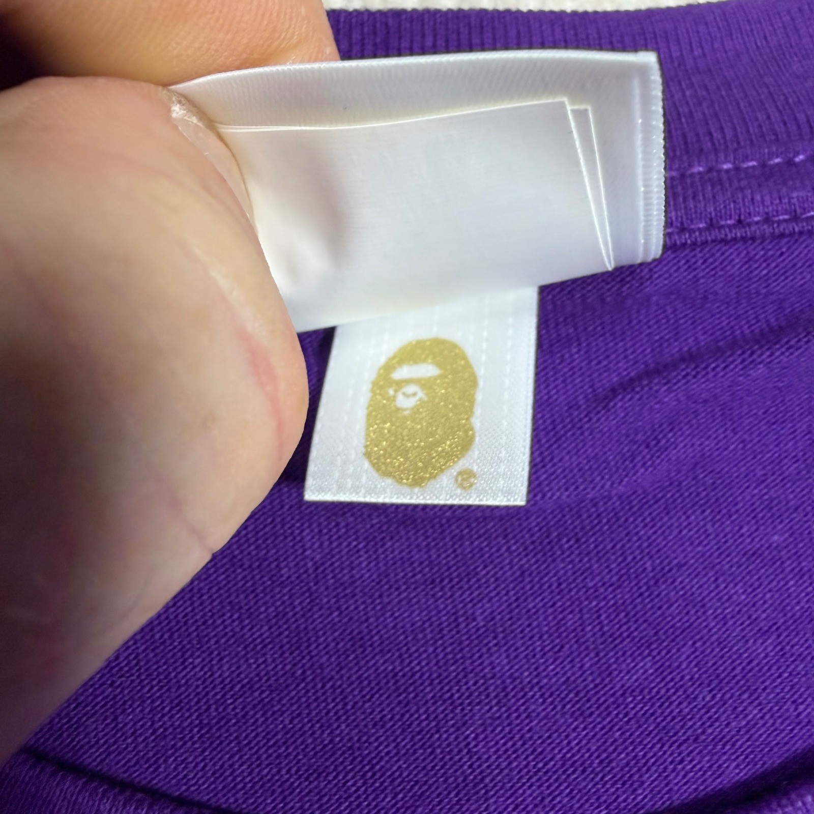 A Bathing Ape BAPE Pirate Store Milo Tee Purple Mens XL Brand New