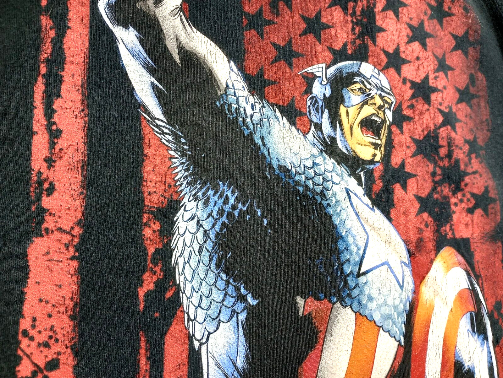 Vintage Marvel Mad Engine Captain America Shirt Medium Mens Unisex Y2K Assemble!