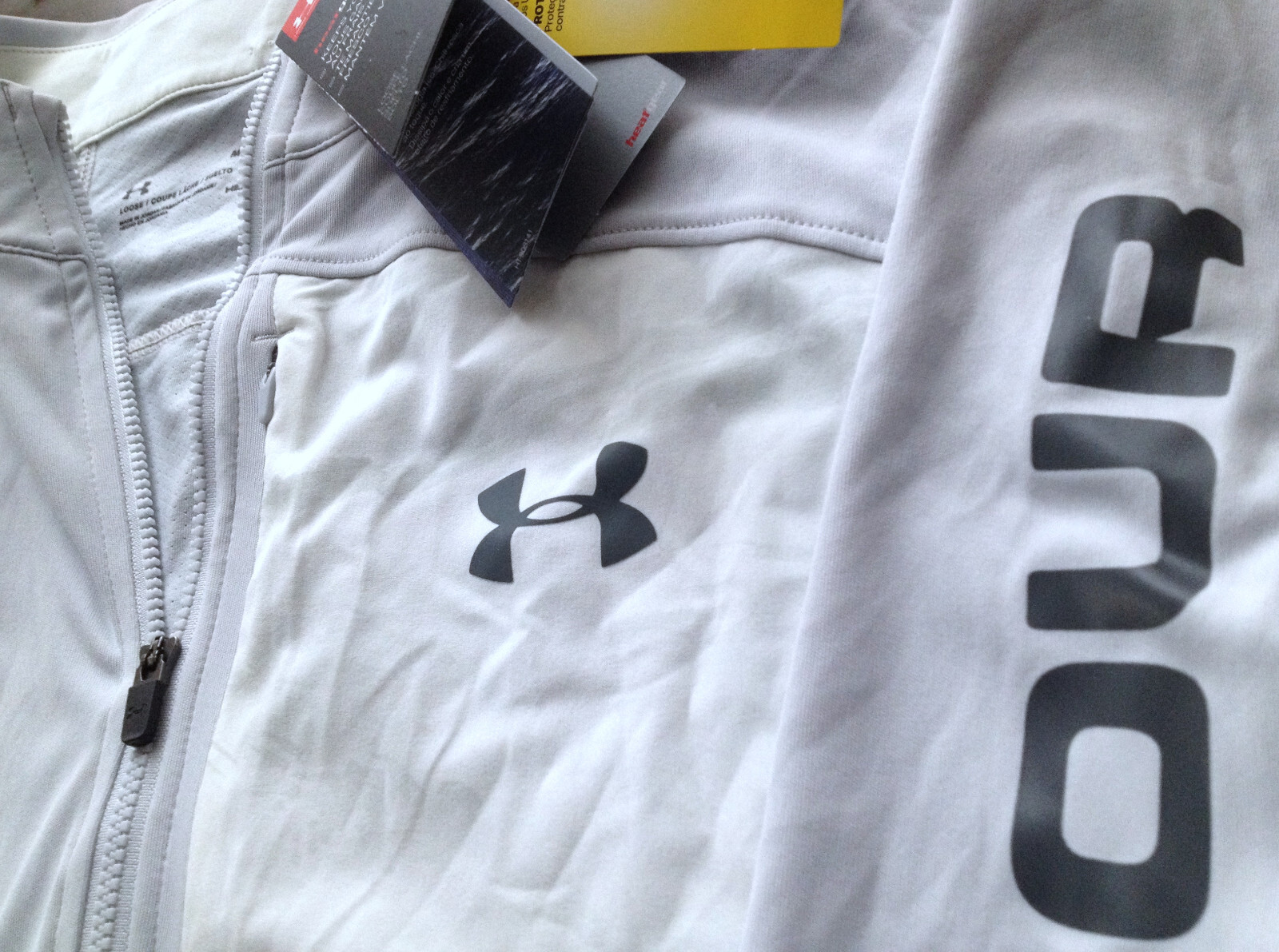 【New】Under Armour Men’s【UA Tech 1/2 Zip UPF 50 Pullover T-Shirt】Light Grey @M