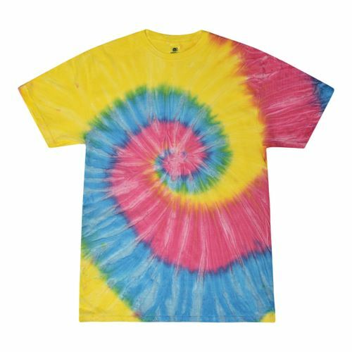 Tie Dye T-Shirts, Adult S M L XL 2XL 3XL, Multi-Color 100% Cotton