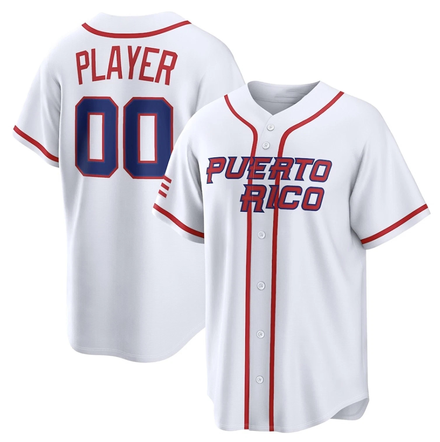 Men’s Custom Puerto Rico Baseball 2026 World Baseball Jersey S-5XL !!!