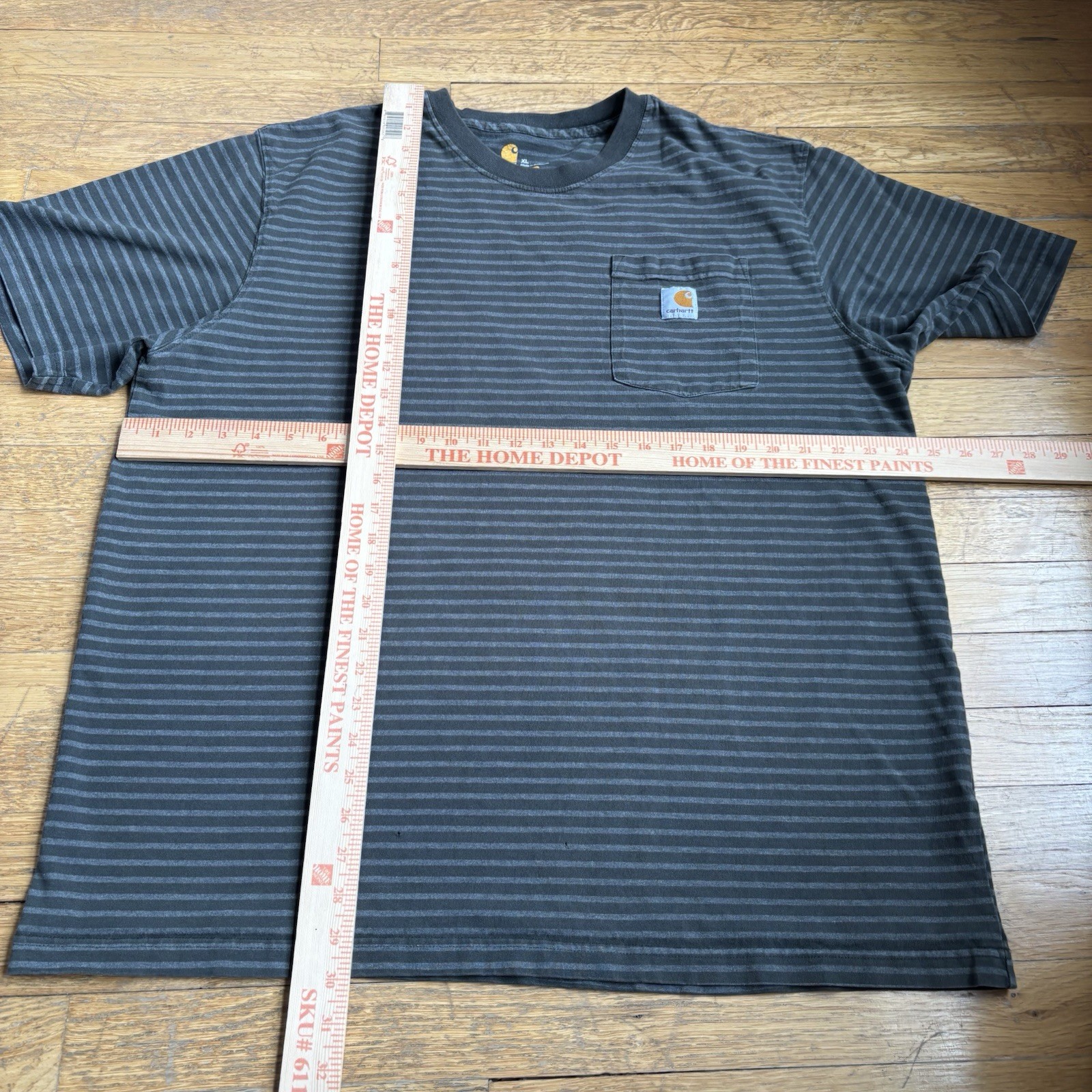 Carhartt Pocket T Shirt Lot Of 2 Striped Size XL