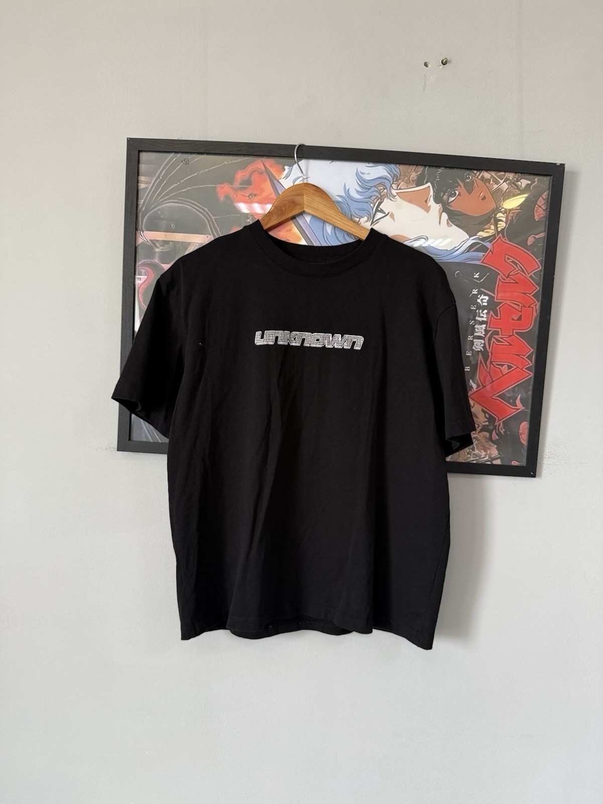 Unknown London Dagger Tee Black Mainline Collection Rhinestone Graphic Shirt S