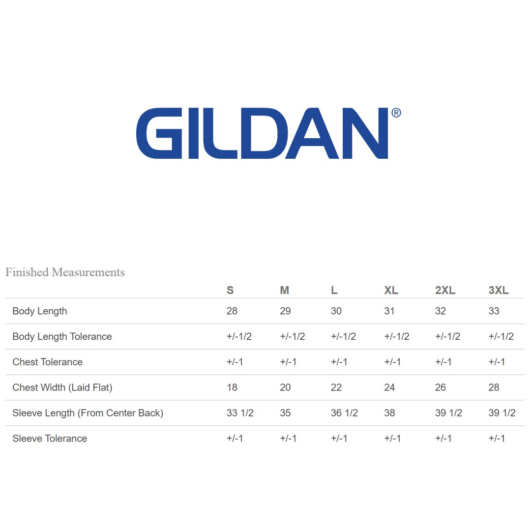 Gildan Men’s Heavy Cotton Preshrunk T Shirt Long Sleeve Crew Neck T-Shirt – 5400