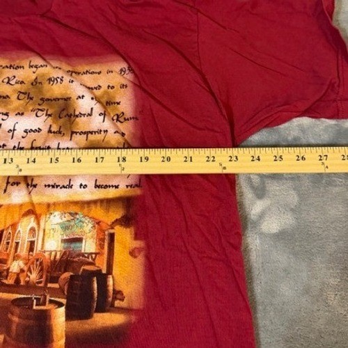 Vintage Bacardi Rum Puerto Rico Graphic T-Shirt Mens XXL Red Dynasty Cotton