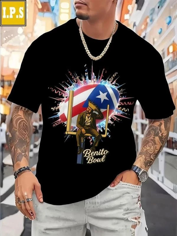 100% Cotton Men Women Unisex Football Helmet Star Benito Bowl Graphic T – shirt,