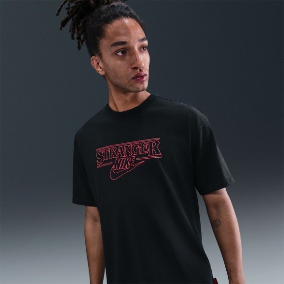 Nike X Stranger Things Tee – Black / IB8056-010 / T-Shirts Expedited Shipping