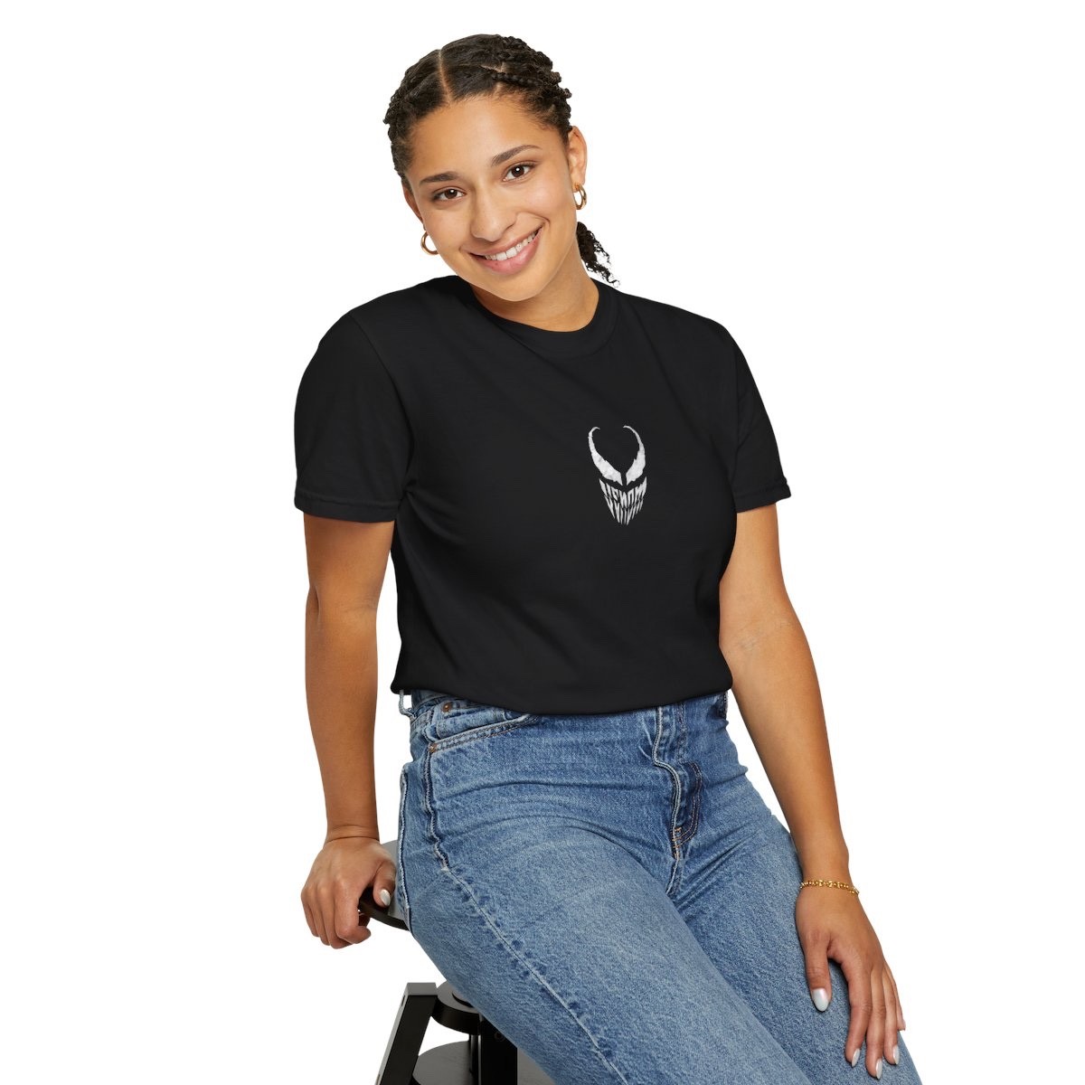 Venom Graphic T-Shirt | Black Comfort Colors 1717 Unisex Heavyweight, RelaxedFit
