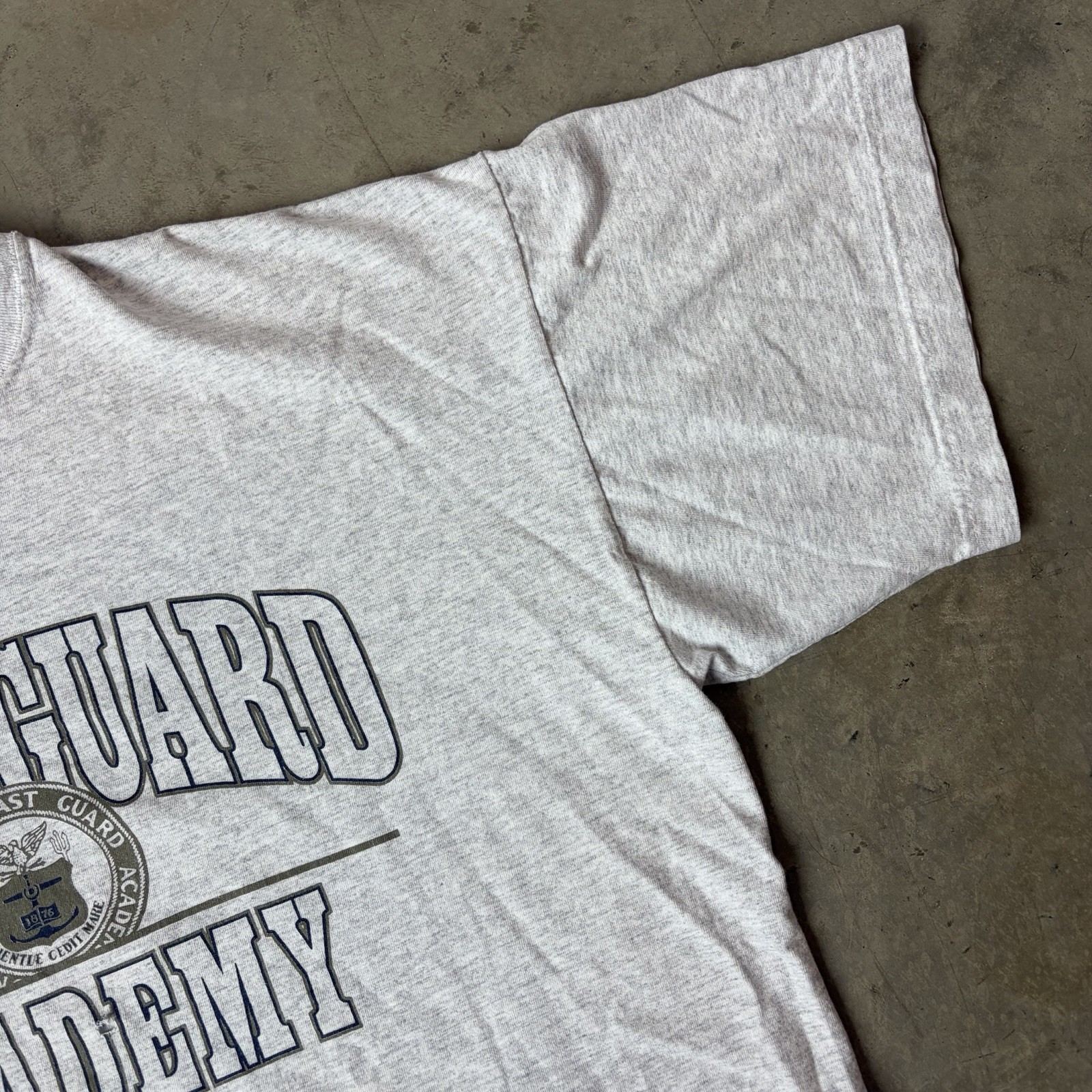 Vintage United States Coast Guard Academy Crest Graphic T Shirt USA Military XL