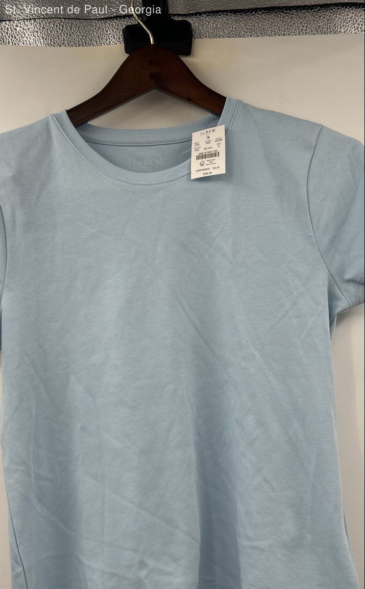 J. Crew Essential Tee Shirt Men’s Small Light Blue NWT
