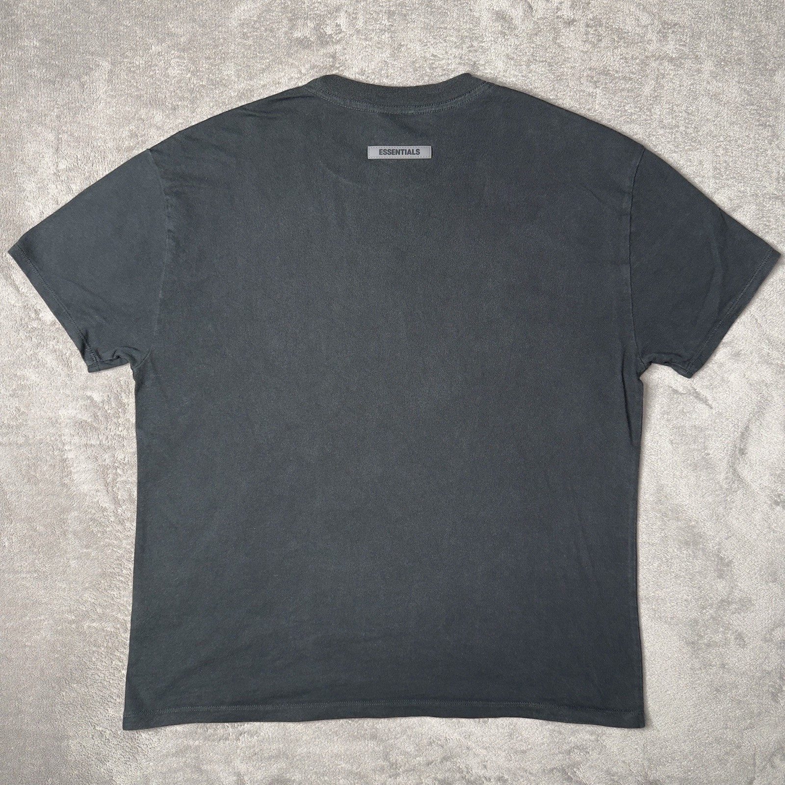 FOG Essentials Boxy T-Shirt Unisex XS Stretch Limo Black 125SP202000F SS20