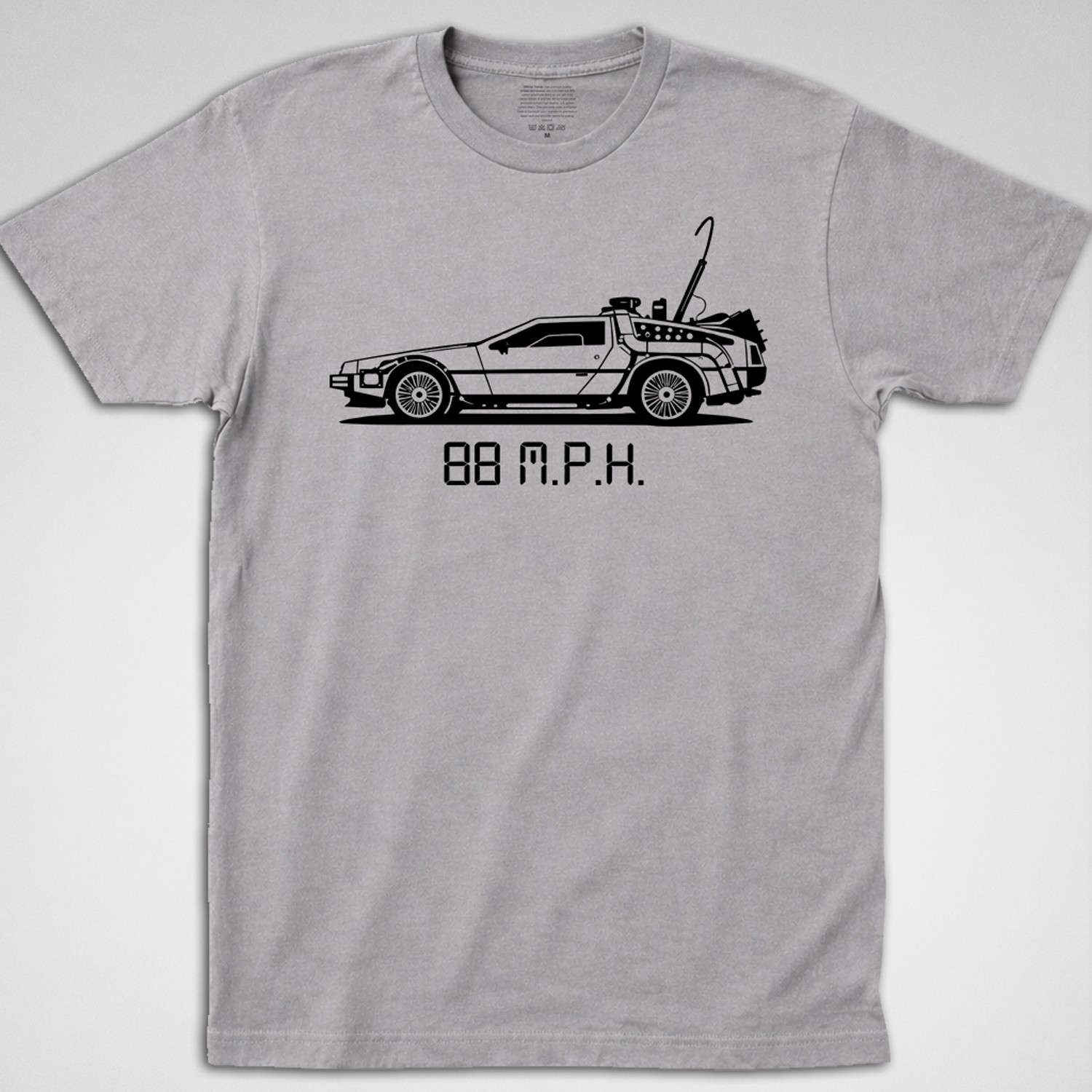 Back to the Future DeLorean 88 MPH T Shirt Flux Capacitor 80s doc marty Movie