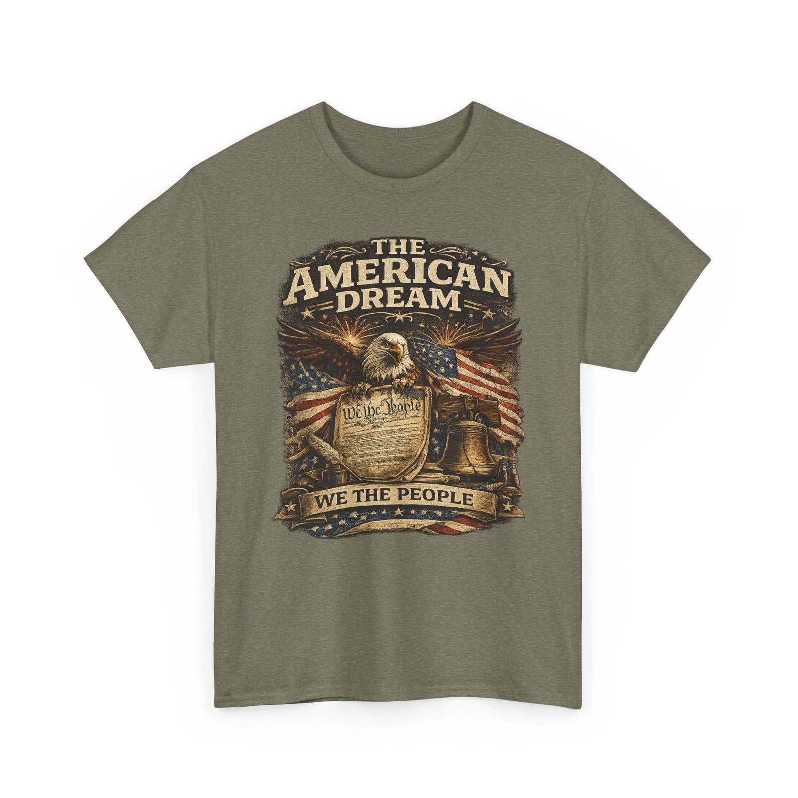 The American Dream Patriotic Eagle USA Flag 4th Of July Freedom T Shirt