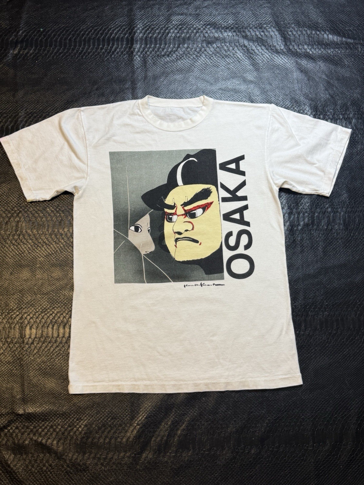 Vintage 90’s Kimura Kosuke Art Osaka Poem A Tale Bunraku Tshirt USED SEE PICS!!!