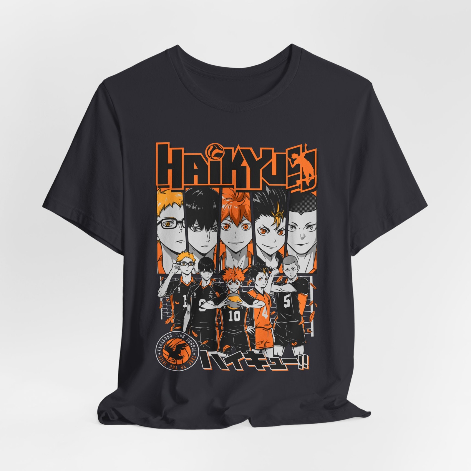 Custom Anime Graphic Haikyu Volleyball Team Tee