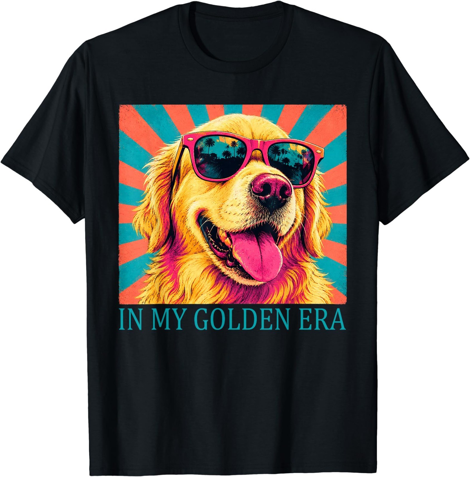 Funny in My Golden Retriever Era Cool Dog Mom Graphic T-Shirt